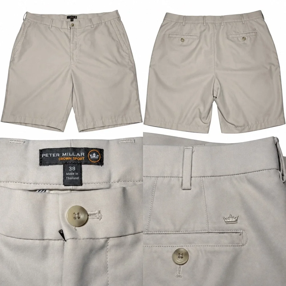 Peter Millar golf crown shorts Salem performance short model Drifit cooling 38